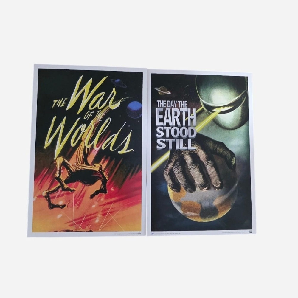 2 Retro 1950's Sci-fi/Horror Movie Mini Prints Bundle.